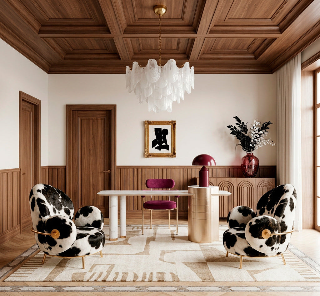 Mid-Century meets Art Deco Revival in Private Office in New York
